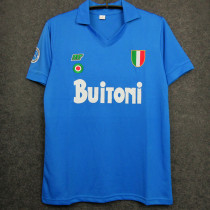 1987-1988 Napoli Home Blue Retro Soccer Jersey