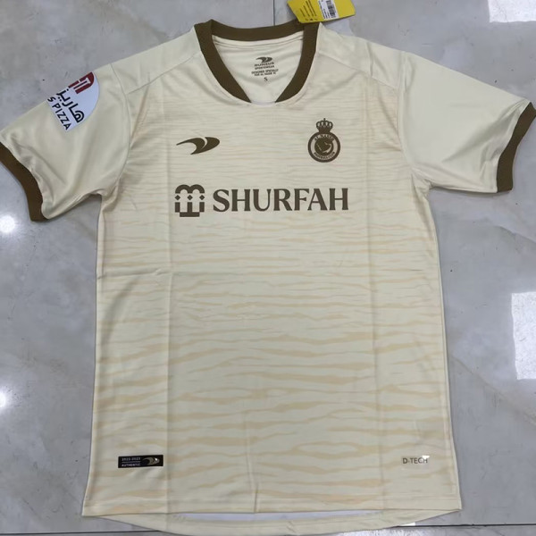 22-23 AL-Nassr Third Fans Soccer Jersey 胶标 右袖带广告