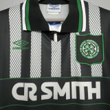 1994-1996 Celtic Away Black Retro Soccer Jersey