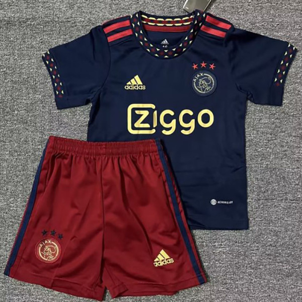 22-23 Ajax Away Kids Soccer Jersey
