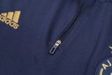 2022 Ajax Dark blue Kids Half Pull Tracksuit (童装) (半拉链)