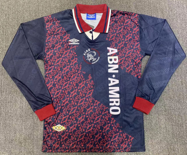 1995-1996 Ajax Away Long Sleeve Retro Soccer Jersey 长袖