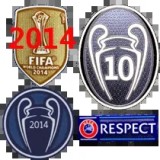 2014-2015 RMA Away Pink Long Sleeve Retro Soccer Jersey