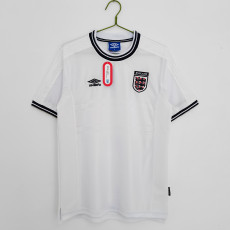1999-2001 England Retro Home Soccer Jersey