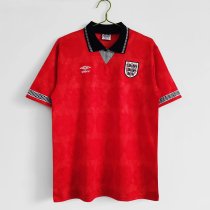 1990 England  Away Retro Soccer Jersey