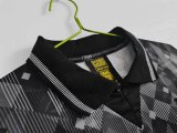 1990 England Black Retro Soccer Jersey