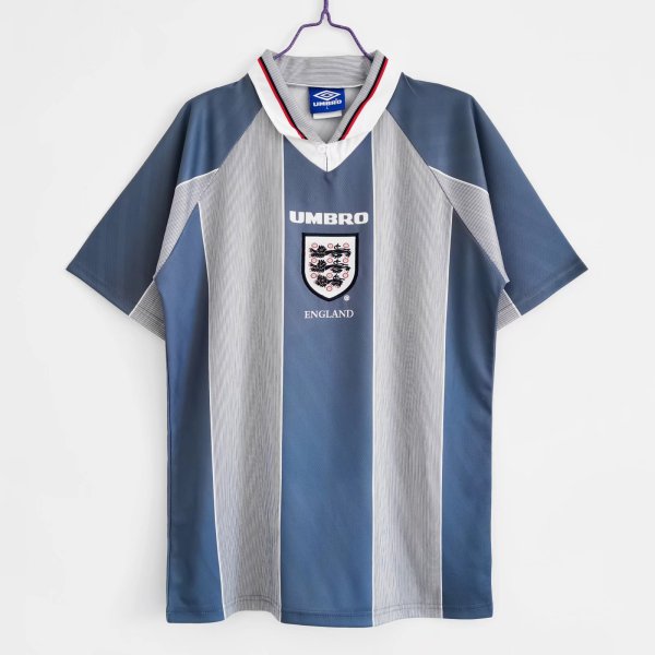 1996 England  Away Soccer Retro Jersey