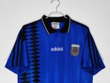 1994 Argentina Away Soccer Jersey