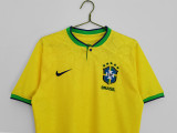 22-23 Brazil  Home  Soccer Jersey