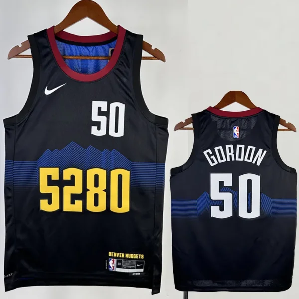23-24 Nuggets GORDON #50 Black City Edition Top Quality Hot Pressing NBA Jersey