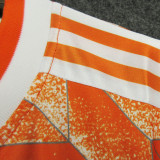 1988 Netherlands Home Retro Soccer Jersey（队标缕空）