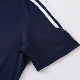 2023 AD02 Royal Blue Short-sleeved Trouser Suit