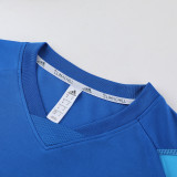 2023 AD03 Blue Short-sleeved Trouser Suit