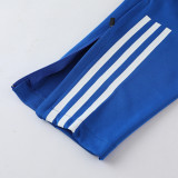 2023 AD03 Blue Short-sleeved Trouser Suit