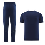2023 AD02 Royal Blue Short-sleeved Trouser Suit