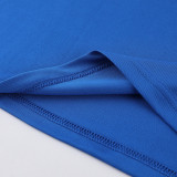 2023 NK ND02 Blue Short-sleeved Trouser Suit