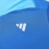 2023 AD03 Blue Short-sleeved Trouser Suit