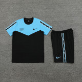 2023 NK Sky Blue Black Training Short Suit #ND03