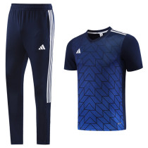 2023 AD05 Royal Blue Short-sleeved Trouser Suit