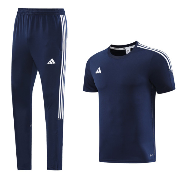2023 AD02 Royal Blue Short-sleeved Trouser Suit