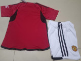 23-24 Man Utd Home Kids Soccer Jersey