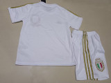2023 Italy White Edition Kids Soccer Jersey a#d