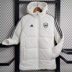 23-24 ARS White Hooded Cotton Coat Black Edge (黑色边) 棉衣