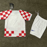 22-23 Croatia Home World Cup Kids Soccer Jersey