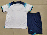22-23 England Home World Cup Kids Soccer Jersey