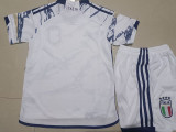 2023 Italy Away Kids Soccer Jersey a#d