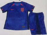 2023 USA Blue Kids Soccer Jersey 四星