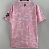 23-24 Inter Miami Pink Joint Edition Fans Soccer Jersey (左袖带图案)