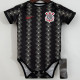 23-24 Corinthians Black Baby Infant Crawl Suit