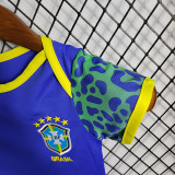 22-23 Brazil Away Baby Infant Crawl Suit