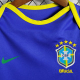 22-23 Brazil Away Baby Infant Crawl Suit