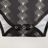 23-24 Corinthians Black Baby Infant Crawl Suit