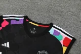 24-25 Man Utd Black Tank top and shorts suit