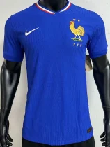 2024 France Home   Player Version Soccer Jersey
