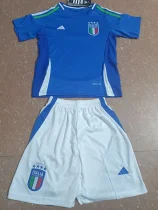 2024 Italy Home Kids Soccer Jersey