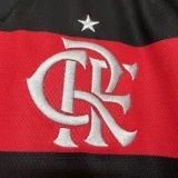 24-25 Flamengo Home Print All Sponsor Fans Soccer Jersey