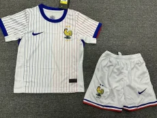 2024 France Away Kids Soccer Jersey