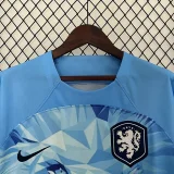 2024 Netherlands Blue Special Edition Fans Soccer Jersey