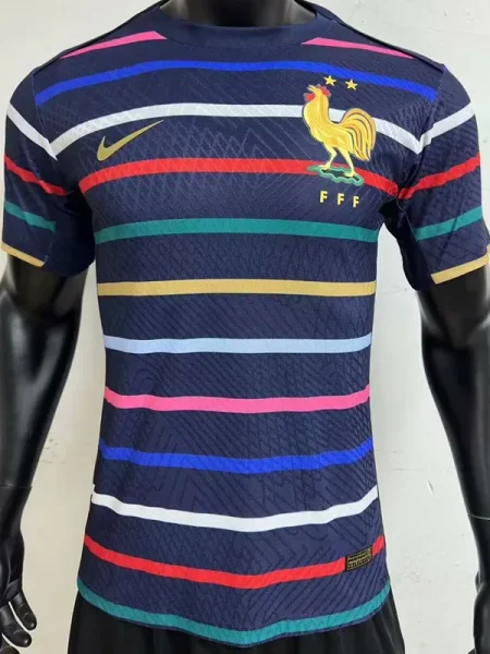 2024 France Royal blue Player Version Training shirts