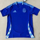 24-25 Argentina Away Fans Soccer Jersey (V领)
