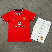 2000-2002 Man Utd Home Kids Retro Soccer Jersey
