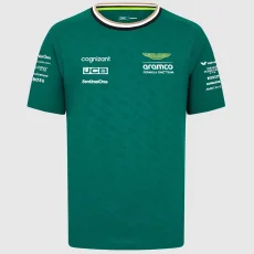2024 F1 Aston Martin #14 Green T-Shirts Racing Suit(圆领)