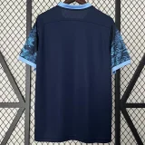 2015-2016 Man Utd Away Royal Blue Retro Soccer Jersey