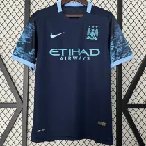 2015-2016 Man Utd Away Royal Blue Retro Soccer Jersey