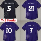 23-24 RMA Y-3 Black Kids Soccer Jersey