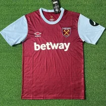 24-25 West Ham Home   Fans Soccer Jersey